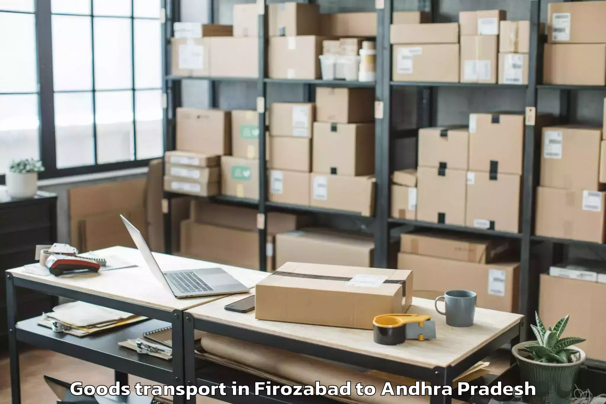 Book Firozabad to Diguvametta Goods Transport